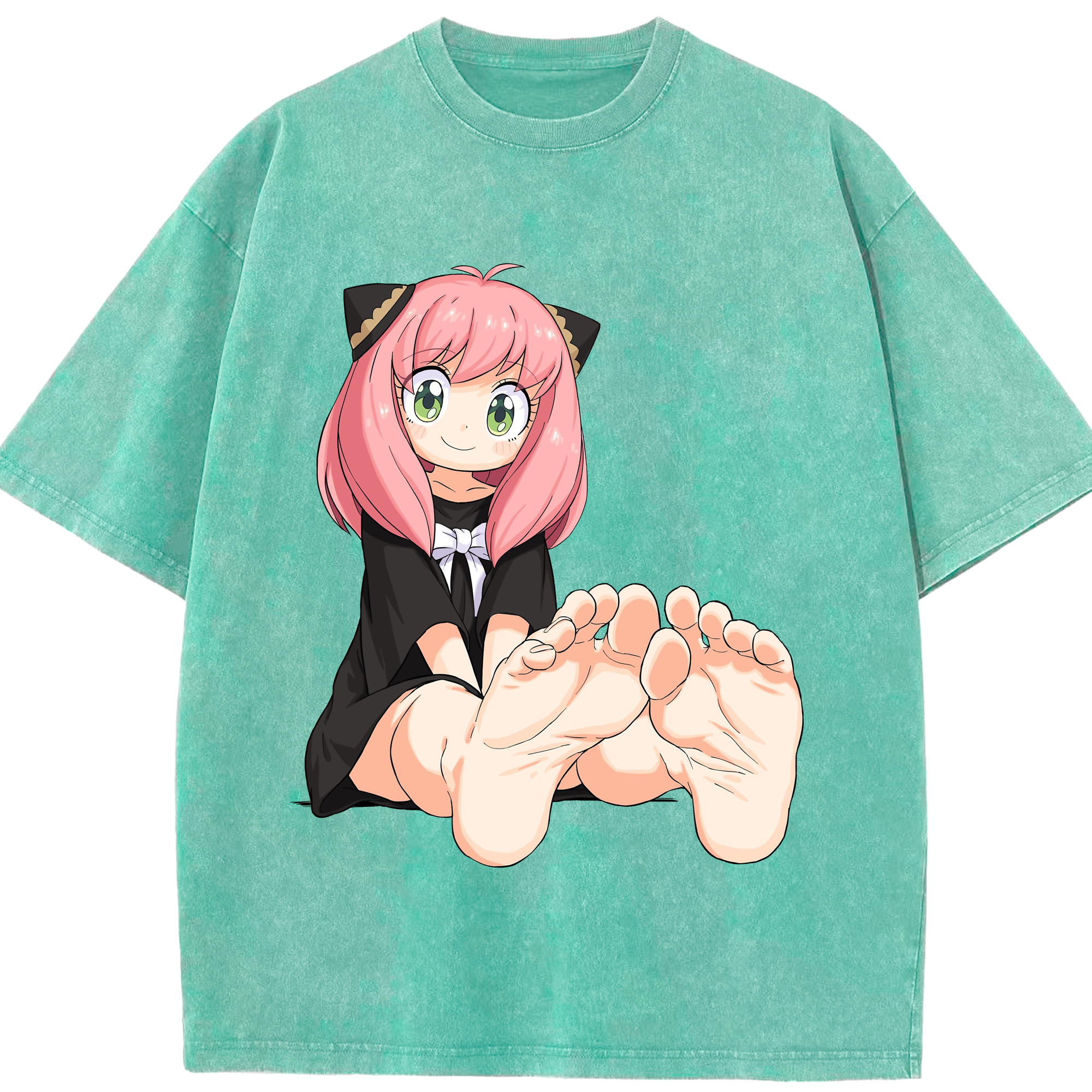 （画像用） SPY×FAMILY间谍家家酒 綿100% ヴィンテージ風 半袖Tシャツ（フロントプリント）